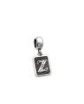 Pingente AG Berloque Envelhecido Retangular Letra Z - G5 - 10mm x 23mm - 1.81gr