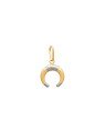 Pingente Chifre Boho 12mm (Rodio) - 00 - 12mm x 16mm - 0.57gr
