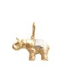 Pingente Elefante Estampado Duplo 25mm (Rodio) - 00 - 26mm x 26mm - 2.08gr