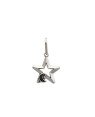 Pingente AG (Envelhecido) Estrela Vazada c/ Lua Reticlada  - G5 - 14mm x 22mm - 0.57gr