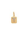 Pingente Placa Reticulada c/ Cristo (Rodio) - 00 - 10mm x 20mm - 1.00gr