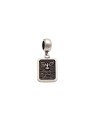 Pingente AG (Envelhecido) Berloque c/ Espirito Santo  - G5 - 10mm x 24mm - 1.58gr