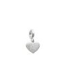 Pingente AG Berloque Coracao Letra  A - G5 - 8mm x 18mm - 0.81gr