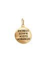 Pingente "Entrego Confio Aceito Agradeco" (Resina) - 00 - 20mm x 30mm - 2.15gr