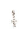 Pingente AG Berloque Cruz c/ Cristo  - G5 - 7mm x 21mm - 0.80gr