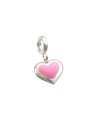 Pingente AG Berloque Coracao Borda Abaulada p/ Resina - G5 - 11mm x 20mm - 1.16gr