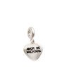 Pingente AG Berloque Coracao Liso "Amor Madrinha Diamantado Atras (Resina) - G5 - 11mm x 20mm - 1.23gr