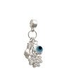 Pingente AG Berloque Cacho 1 Olho Grego 1 Trevo 1 Figa - G5 - 12mm x 34mm - 2.25gr