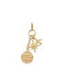 Pingente Cacho 1  Mala I Love To Travel 1 Aviao 1 Estrela  - 00 - 14mm x 35mm - 1.36gr