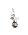 Pingente AG Cacho Mala /Aviao/Estrela (Envelhecido) - G5 - 14mm x 35mm - 1.67gr