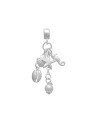 Pingente AG Berloque Concha Buzio Estrela  Cavalo Perola - G5 - 13mm x 38mm - 2.26gr