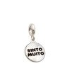 Pingente  AG Berloque Redondo "Sinto Muito" - G5 - 11mm x 20mm - 1.33gr