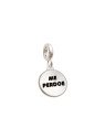 Pingente AG Berloque Redondo "Me Perdoe" - G5 - 11mm x 20mm - 1.37gr