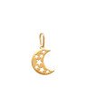 Pingente Lua c/ Estrelas Vazadas - 00 - 7mm x 24mm - 0.62gr