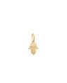 Pingente Mao de Santa Luzia Reticulada  - 00 - 10mm x 17mm - 0.35gr