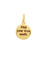 Pingente Find Your True North (Resina 2 Lados) Ache Seu Verdadeiro Norte  - 00 - 15mm x 24mm - 1.23gr