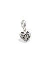 Pingente AG Berloque Coracao 10mm Amuletos da Sorte  - G5 - 1mm x 1mm - 1.18gr