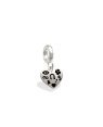 Pingente AG Berloque Coracao 7mm Amuletos da Sorte  - G5 - 8mm x 16mm - 0.82gr