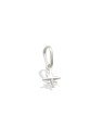 Pingente AG Estrela 8 Pontas Estampada 6mm  - G5 - 6mm x 6mm - 0.18gr