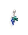 Pingente AG Berloque Cacho de Uva (Roxo) - G3 - 11mm x 26mm - 1.73gr