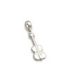 Pingente AG Berloque Violino Duplo - G3 - 8mm x 34mm - 1.66gr