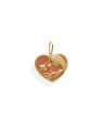 Pingente Coracao "Mae Filho" (Pink Light) - 00 - 23mm x 27mm - 0.73gr