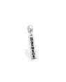 Pingente AG Berloque Placa Signo "Gemeos" - G5 - 4mm x 28mm - 1.28gr