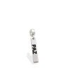 Pingente AG Berloque Placa "Paz" - G5 - 4mm x 26mm - 1.24gr