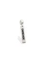Pingente AG Berloque Placa "Caridade" - G5 - 4mm x 26mm - 1.28gr