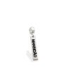 Pingente AG Berloque Placa "Mansidao" - G5 - 4mm x 26mm - 1.28gr