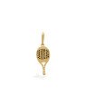 Pingente Raquete Beach Tenis (Resina 2 Lados) - 00 - 8mm x 26mm - 0.93gr