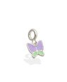 Pingente AG Berloque Borboleta (Lavanda/Verde Tropical) - G5 - 10mm x 18mm - 1.11gr