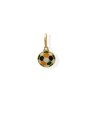 Pingente Bola "Cores da Bandeira" - 00 - 11mm x 20mm - 0.73gr