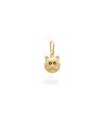 Pingente Cabeca Gato 9x10 - Metade - 00 - 9mm x 17mm - 0.37gr