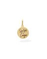 Pingente  Medalha "Seja Forte e Corajosa" - 00 - 15mm x 25mm - 1.23gr