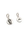 Pingente AG Berloque "Sao Gabriel"(Verso Escrita) - G5 - 11mm x 22mm - 1.97gr