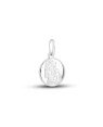 Pingente AG Medalha "Sao Rafael" (Verso Escrita)Sem Resina - G1 - 11mm x 22mm - 1.60gr