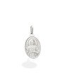 Pingente AG Oval Frente S.C.Jesus e Verso S.C.Maria - G1 - 15mm x 30mm - 2.50gr