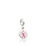 Pingente AG Berloque Laco Outubro Rosa  - G5 - 9mm x 16mm - 1.00gr