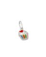 Pingente AG Cupcake c/ Coracao p/ Resina  - G6 - 9mm x 18mm - 0.65gr