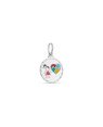 Pingente AG Medalha Menina Autismo p/ Resina - G3 - 15mm x 24mm - 1.53gr