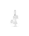 Pingente AG Menina 15mm c/ Ursinho Reta Estampada - G3 - 11mm x 23mm - 0.79gr