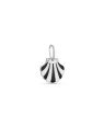 Pingente AG Concha Borda Lisa p/ Resina  - G3 - 13mm x 19mm - 1.19gr