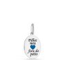 Pingente AG Oval "Filho:Meu Coracao Fora do Peito" - G3 - 13mm x 26mm - 1.66gr