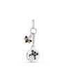 Pingente AG Cacho c/ Abelha e Favo de Mel  - G5 - 11mm x 31mm - 1.23gr