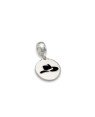 Pingente AG Berloque Medalha 11mm Chapeu Macico - G5 - 12mm x 21mm - 1.62gr