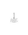 Pingente AG Paz Lisa 5mm Borda c/ Bolinhas  - G5 - 11mm x 13mm - 0.42gr