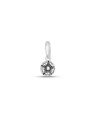 Pingente AG Redondo 6mm c/ Flor p/ Resina  - G6 - 6mm x 13mm - 0.30gr