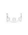 Pingente AG Canga 29mm c/ 3 Patas Vazada - G3 - 29mm x 16mm - 0.73gr