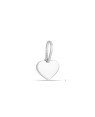 Pingente AG Coracao Liso 7mm  - G5 - 8mm x 18mm - 0.45gr